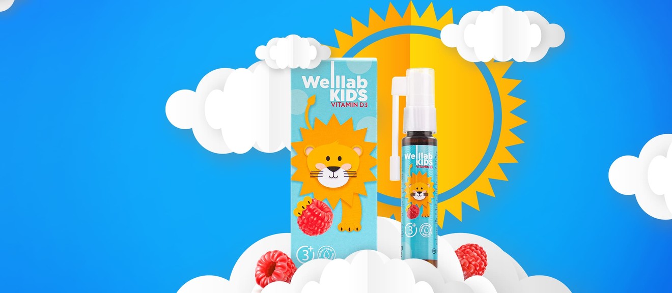 Cпрей WELLLAB KIDS с витамином D3