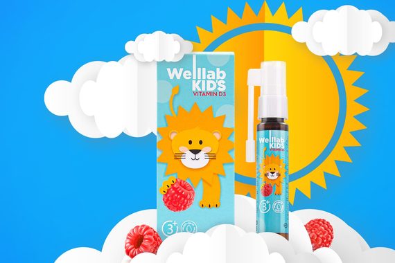 Cпрей WELLLAB KIDS с витамином D3