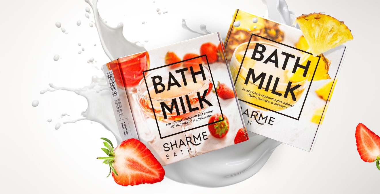 Кокосовое молочко для ванны Sharme Bath