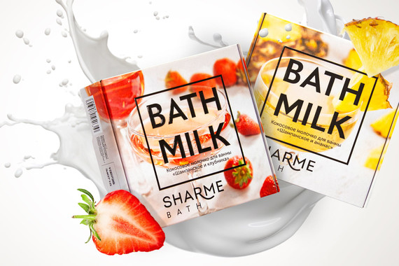 Кокосовое молочко для ванны Sharme Bath