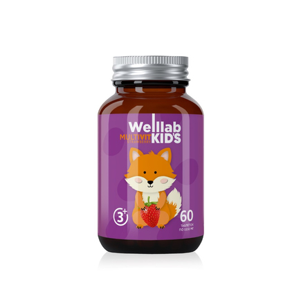 Мультивитамины для детей WELLLAB KIDS MULTIVIT, 60 таблеток