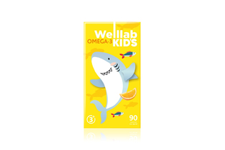 Омега-3 для детей WELLLAB KIDS OMEGA-3, 90 капсул