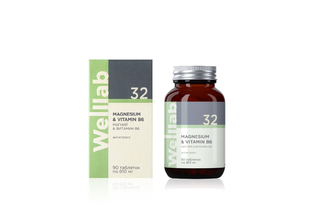 Источник магния WELLLAB MAGNESIUM & VITAMIN B6, 90 таблеток