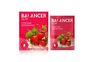 Коктейль BALANCER SLIM со вкусом «Спелая клубника», 5 саше