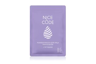 Тканевая маска для лица питательная с пептидами NICE CODE, 24 мл