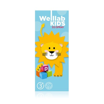 Спрей с витамином D3 WELLLAB KIDS VITAMIN D3, 25 мл