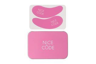 Многоразовые патчи для глаз Nice Code, розовые, в футляре, 2 шт.