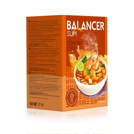 Коктейль BALANCER SLIM со вкусом «Тайский суп Том Ям», 5 саше