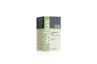 БАД с витамином D3 2000 МЕ Welllab VITAMIN D3 PLUS, 120 капсул