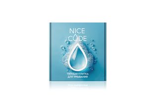 Твердая плитка для умывания лица NICE CODE, 45 г