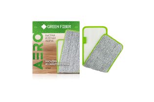 Насадка для швабры с распылителем Green Fiber AERO, серая