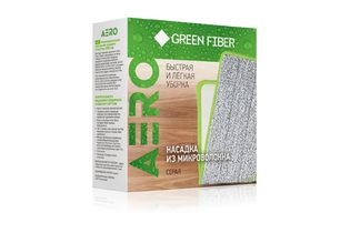 Насадка для швабры с распылителем Green Fiber AERO, серая