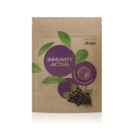 Леденцы «Активный иммунитет» Healthberry, с витамином C, 12 шт.