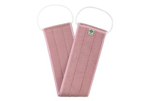 Длинная мочалка-скраб Green Fiber CARE 20, розовая