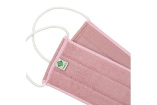 Длинная мочалка-скраб Green Fiber CARE 20, розовая