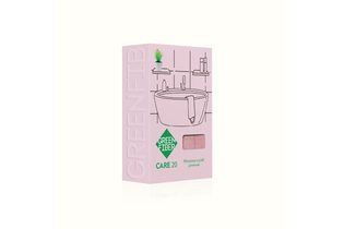 Длинная мочалка-скраб Green Fiber CARE 20, розовая