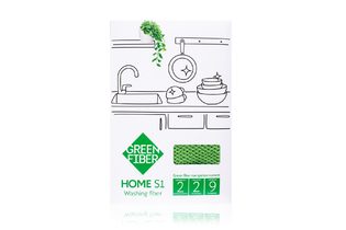 Файбер для мытья посуды Green Fiber HOME S1, зеленый