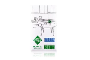 Файбер ребристый Green Fiber HOME S3, голубой