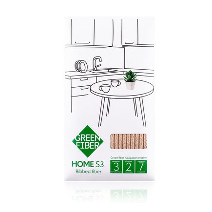 Файбер ребристый Green Fiber HOME S3, бежевый