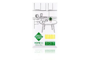 Файбер ребристый Green Fiber HOME S3, желтый
