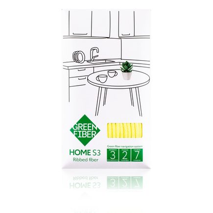 Файбер ребристый Green Fiber HOME S3, желтый