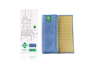 Спонж Сплиттер Green Fiber HOME S6 двусторонний для очищения и впитывания, голубой