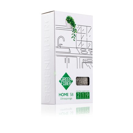 Губка Инволвер Green Fiber HOME S8, серая