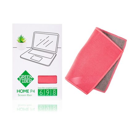 Файбер для экранов Green Fiber HOME P4, серо-коралловый