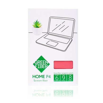 Файбер для экранов Green Fiber HOME P4, серо-коралловый