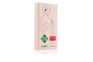 Мочалка-скраб для душа Green Fiber CARE 5, коралловая