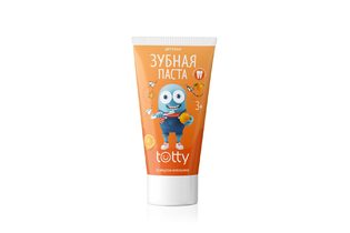 Детская зубная паста TOTTY со вкусом апельсина 3+, 50 мл