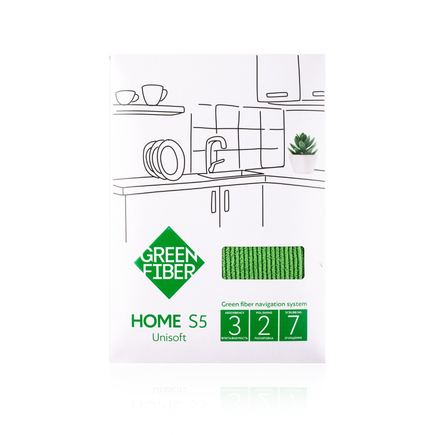 Файбер вельветовый Green Fiber HOME S5, зеленый