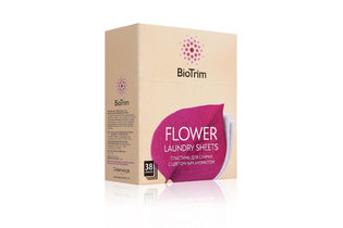 Пластины для стирки сильных загрязнений BioTrim FLOWER, 38 шт.
