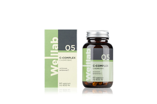 БАД с витамином С Welllab C-COMPLEX PLUS, 60 капсул