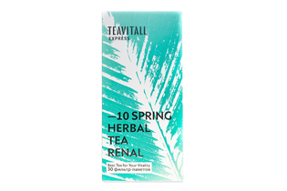 Чайный напиток для улучшения работы почек TeaVitall Express Spring 10, 30 фильтр-пакетов