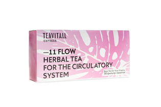 Чайный напиток для укрепления кровеносной системы TeaVitall Express Flow 11, 30 фильтр-пакетов