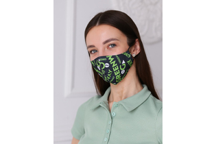 Многоразовая текстильная маска для лица, паттерн «Greenway», размер L