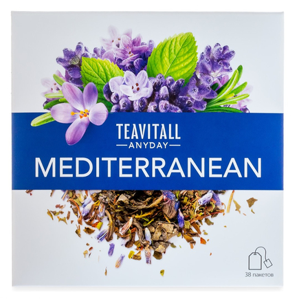 Чайный напиток TeaVitall Anyday «Mediterranean», 38 фильтр-пакетов