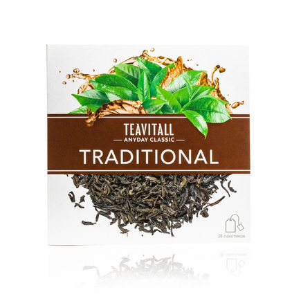 Чай чёрный TEAVITALL CLASSIC «Традиционный», 38 фильтр-пакетов