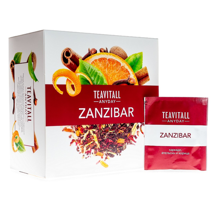 Чайный напиток TeaVitall Anyday «Zanzibar», 38 фильтр-пакетов