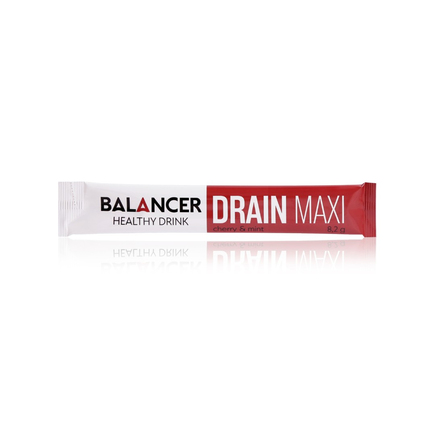 Очищающий и дренирующий напиток Дрейн Макси BALANCER DRAIN MAXI со вкусом «Вишня–мята», 10 шт.