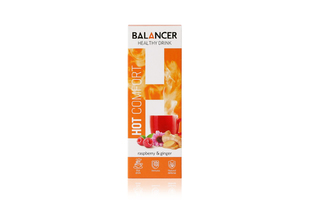 Горячий напиток для иммунитета BALANCER HOT COMFORT со вкусом «Малина-имбирь», 10 стиков