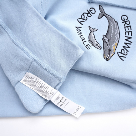 Толстовка с вышивкой «Greenway – Gray Whale» (S)