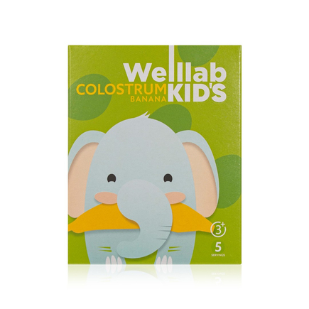 Детский напиток WELLLAB KIDS COLOSTRUM со вкусом «Банан», 5 саше