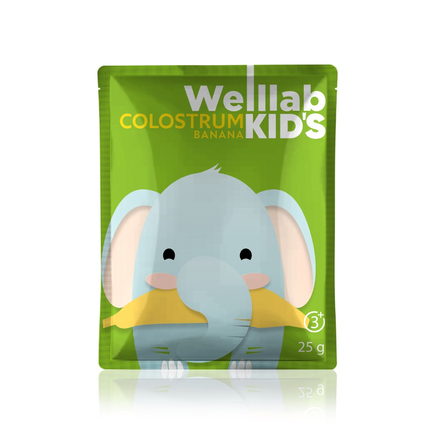 Детский напиток WELLLAB KIDS COLOSTRUM со вкусом «Банан», 5 саше