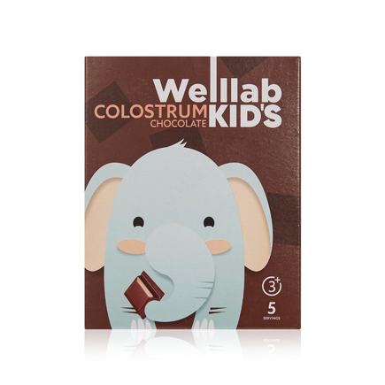 Детский напиток WELLLAB KIDS COLOSTRUM со вкусом «Шоколад», 5 саше