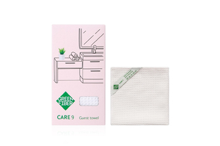 Вафельное полотенце для гостей Green Fiber CARE 9, молочное
