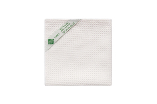 Вафельное полотенце для гостей Green Fiber CARE 9, молочное