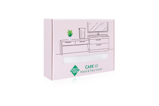 Вафельное полотенце для рук и лица Green Fiber CARE 10, молочное