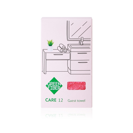 Полотенце гостевое Green Fiber CARE 12, коралловое